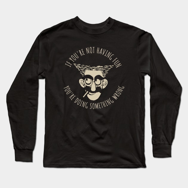 Groucho Marx Brothers Long Sleeve T-Shirt by valentinahramov